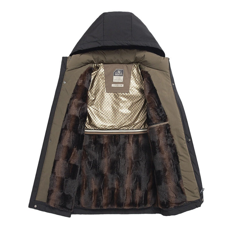 🎅 Kerst Aanbieding 🎁 Heren Winter Parka Jas met Capuchon ❄️🧥