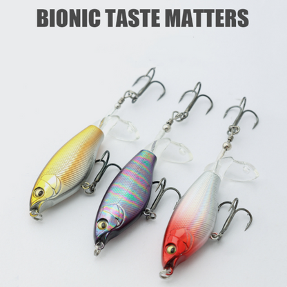 🐠🏝️Bionisches Angelköder-Set mit 3 Haken & 360° Propellerblatt✨