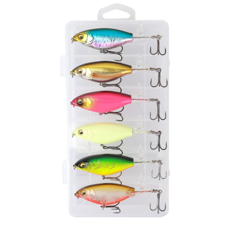 🐠🏝️Bionisches Angelköder-Set mit 3 Haken & 360° Propellerblatt✨