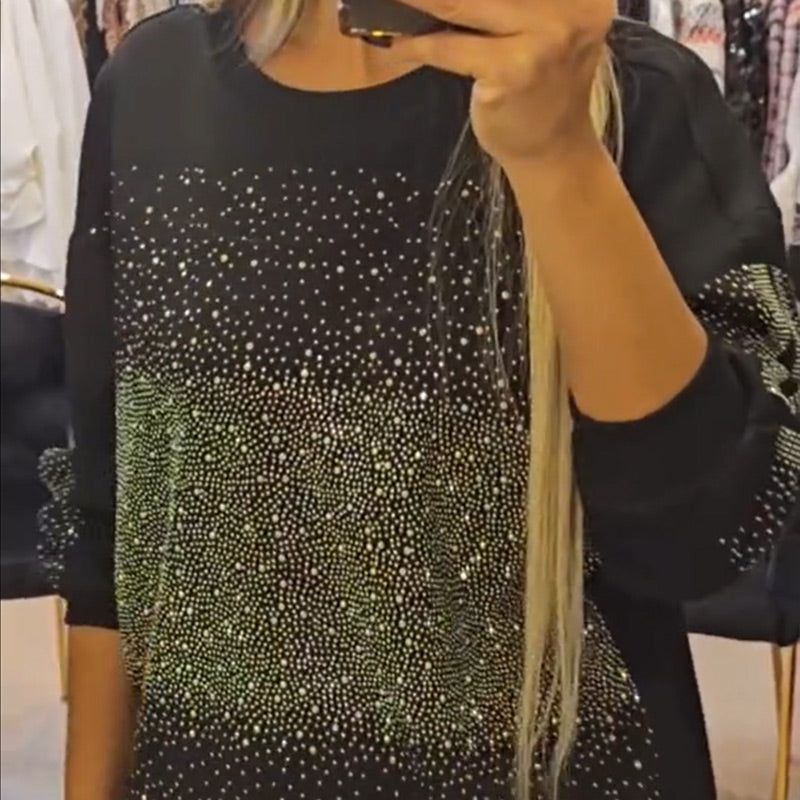 ✨Stilvoll und komfortabel✨Damenmode Glänzend Übergröße 2-Teiliges Set