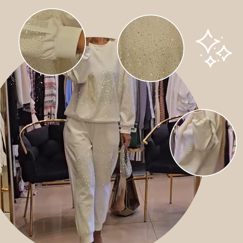 ✨Stilvoll und komfortabel✨Damenmode Glänzend Übergröße 2-Teiliges Set