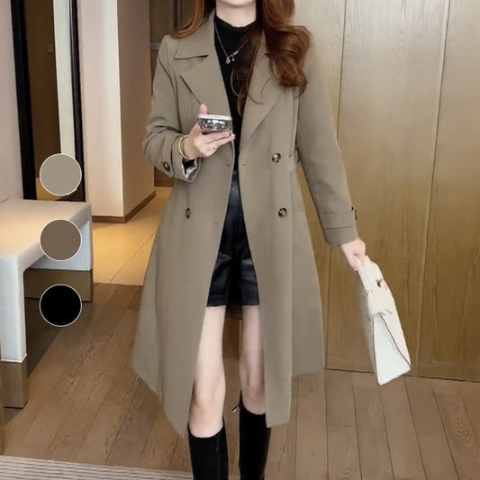 ✨Get 50% off💖Elegantes Damen Plüsch-gefütterter High-Grade Trenchcoat-✈️free shipping✈️