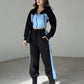 👗✨50 % Rabatt🔥Zweiteiliges Set aus Kapuzenjacke und elastischer Sweatpants für Damen