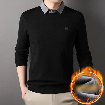 👍Falscher zweiteiliger warmer Strickpullover für Herren💥
