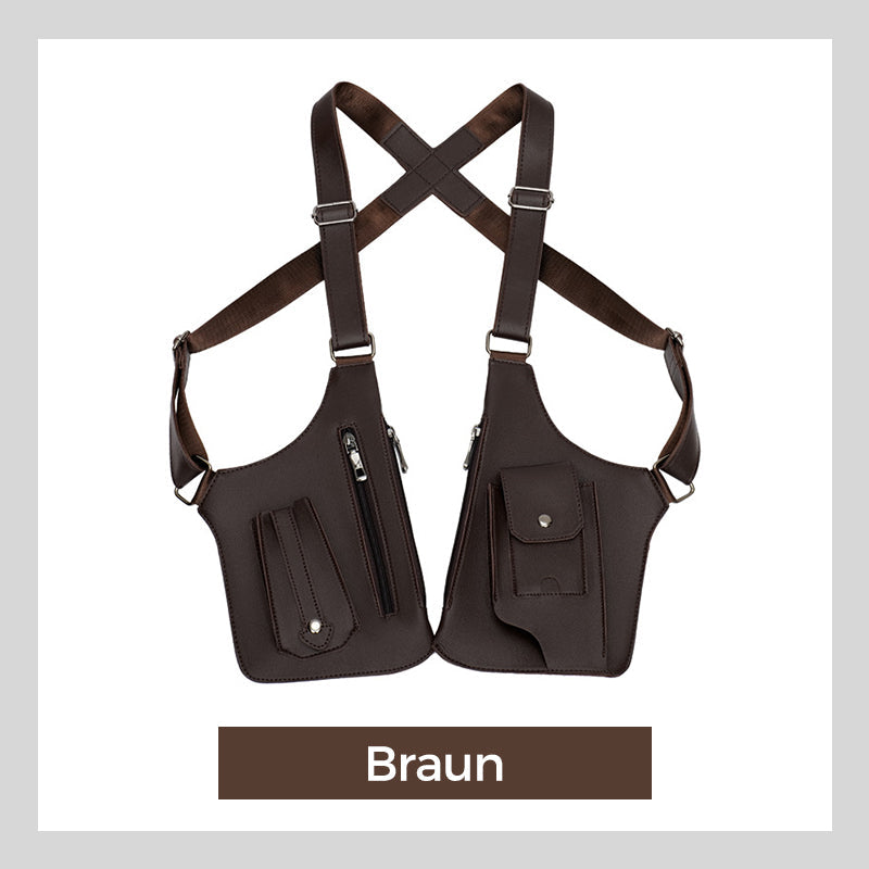 Diebstahlsichere Outdoor-Unterarm-Schultertasche für Herren