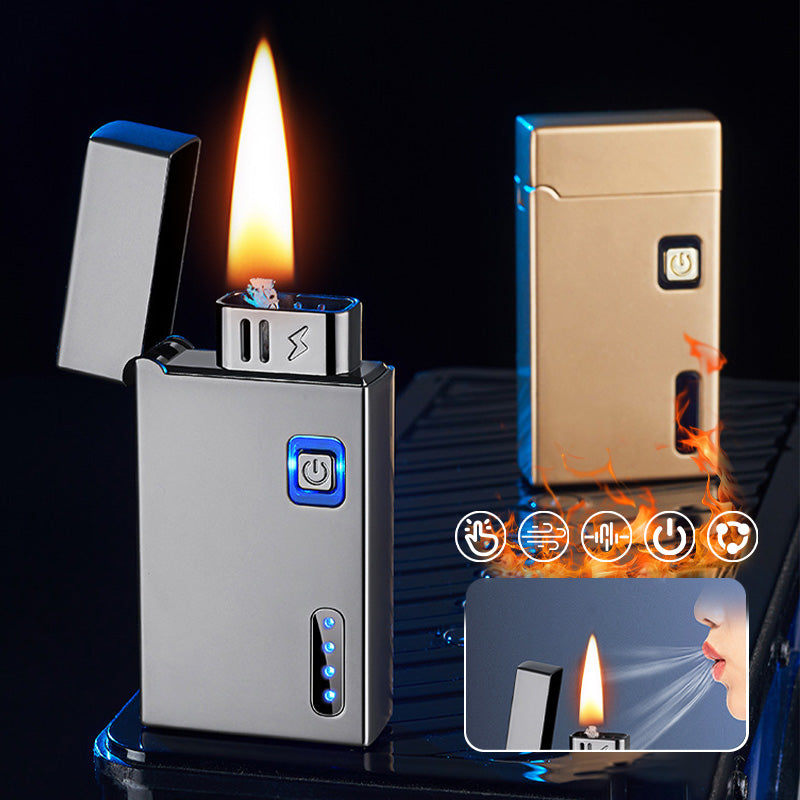 🧳🎁Weihnachtsvorverkauf🔥Wiederaufladbares Induktionskerosinfeuerzeug mit Indikator