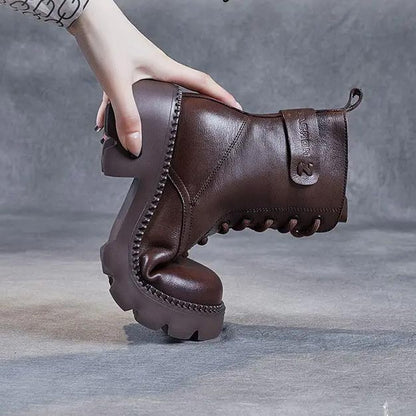 Orthopädische bequeme Lederstiefel für Frauen - ideales Geschenk