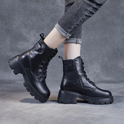 Orthopädische bequeme Lederstiefel für Frauen - ideales Geschenk
