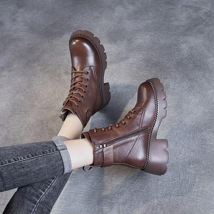 Orthopädische bequeme Lederstiefel für Frauen - ideales Geschenk