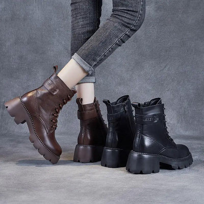 Orthopädische bequeme Lederstiefel für Frauen - ideales Geschenk