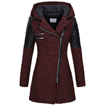 ❄️Winter-Specials❄️Warme Jacken mit schrägem Reißverschluss für Frauen im Winter
