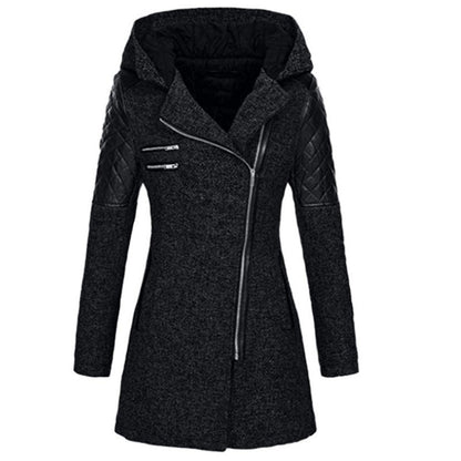 ❄️Winter-Specials❄️Warme Jacken mit schrägem Reißverschluss für Frauen im Winter