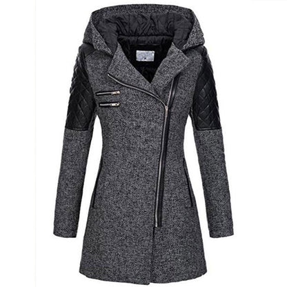 ❄️Winter-Specials❄️Warme Jacken mit schrägem Reißverschluss für Frauen im Winter
