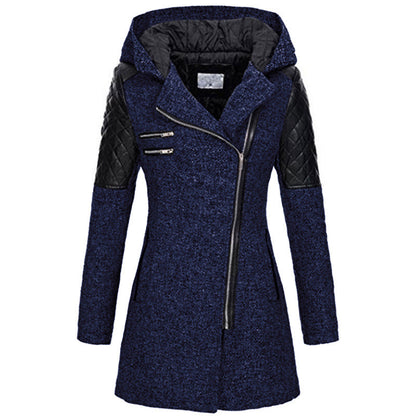 ❄️Winter-Specials❄️Warme Jacken mit schrägem Reißverschluss für Frauen im Winter