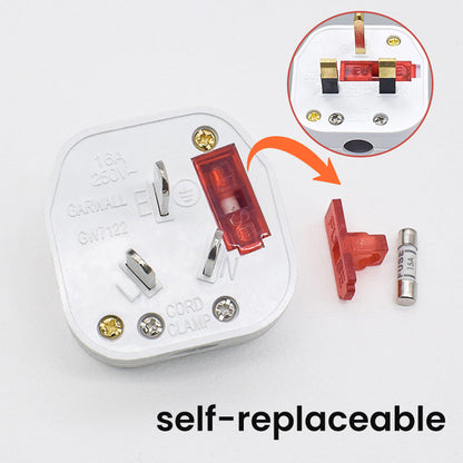 ✨AU 3 Pin 250V AC Stecker mit Schalter und Sicherung