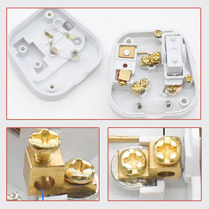 ✨AU 3 Pin 250V AC Stecker mit Schalter und Sicherung