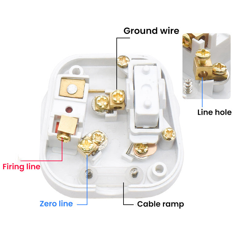 ✨AU 3 Pin 250V AC Stecker mit Schalter und Sicherung