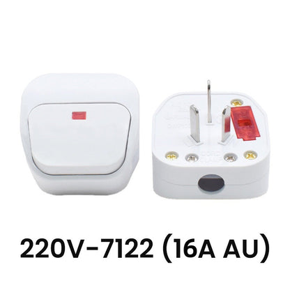 ✨AU 3 Pin 250V AC Stecker mit Schalter und Sicherung