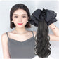 🔥Weihnachtsvorverkauf 80% off🎄🎁Bow Grab Clip Langes lockiges Haar Fake Zopf