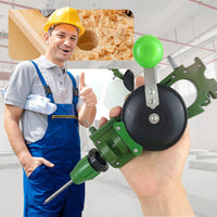 Multifunktionaler Glasschneider mit Bohrer und Messerschärfer