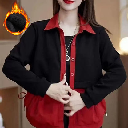 ❄️Winter-Specials❄️ Stilvolle warme Damenjacke mit Taschen