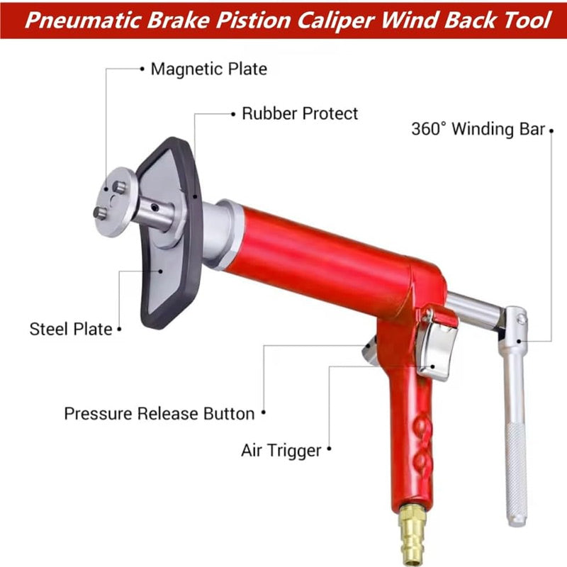 🧰✅24-teiliges Pneumatisches Bremskolben-Rückstellwerkzeug Set