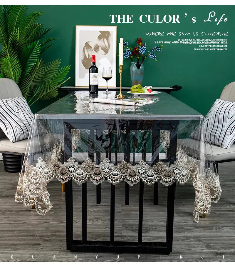 🎊Ideales Geschenk🎁🎊 - Wasser- und ölbeständiges PVC-Tischtuch