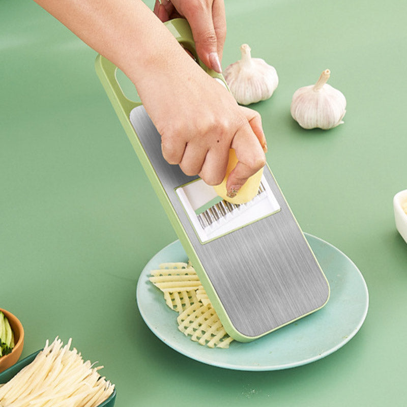 ✨Multifunktionaler 7-in-1 Küchenzerkleinerer aus Edelstahl mit Handschutz🎁👩‍🍳