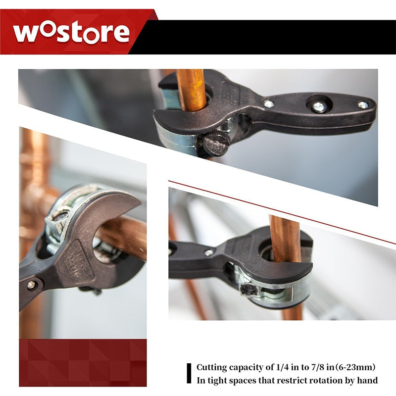 🔥Heißer Verkauf 🔥Unverzichtbare Werkzeuge für den Haushalt🛠️ 3-teiliges Ratschen-Rohrschneider-Set🔧