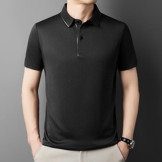 ✨2025 Neue Ankunft✨Herren Ice Silk Business Casual Revers Shirt👚