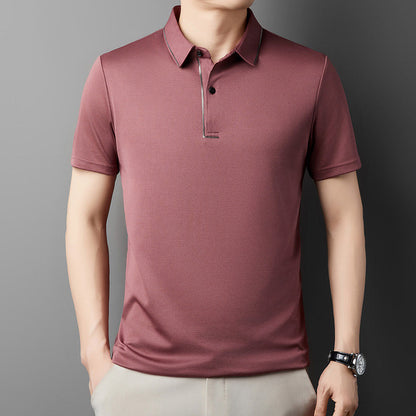 ✨2025 Neue Ankunft✨Herren Ice Silk Business Casual Revers Shirt👚