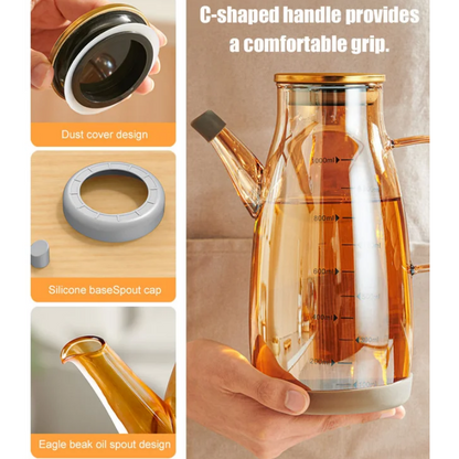 ⏰Limited Time Sale 49% OFF🔥Ölspenderflasche mit tropffreiem Auslauf