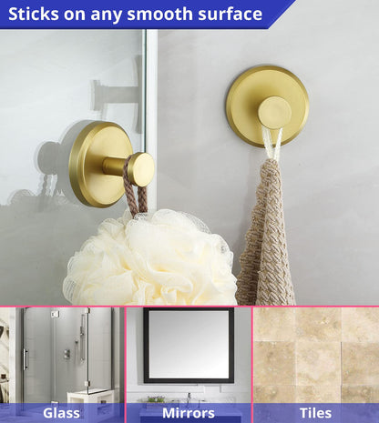 🚪 50% RABATT! ✨ Edelstahl Wandhaken (304) – Selbstklebend, ohne Bohren – Rostfrei, Wasserfest & Ideal für Bad/Küche/Tür 🛁