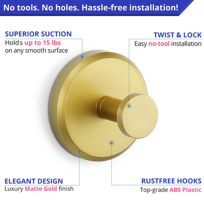 🚪 50% RABATT! ✨ Edelstahl Wandhaken (304) – Selbstklebend, ohne Bohren – Rostfrei, Wasserfest & Ideal für Bad/Küche/Tür 🛁