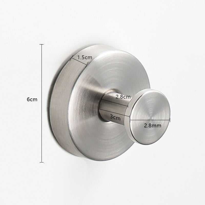 🚪 50% RABATT! ✨ Edelstahl Wandhaken (304) – Selbstklebend, ohne Bohren – Rostfrei, Wasserfest & Ideal für Bad/Küche/Tür 🛁