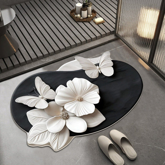 🔥HOT SALE - 50% OFF💕🏠3D Realistisches Muster Rutschfeste Absorptionsmatte