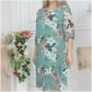 🔥Last Day Sale 50%👗💝Knielanges Kleid mit Blumenmuster für Damen