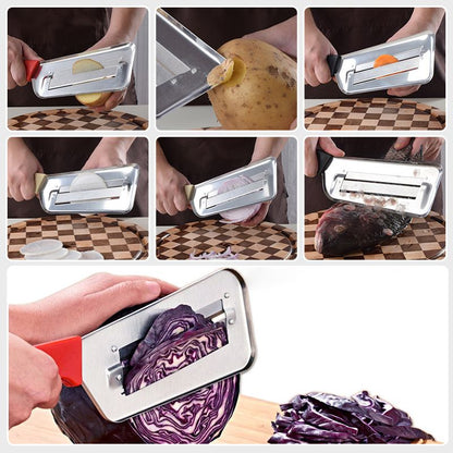 🏆Edelstahl-Zerkleinerungsmesser - Sparen Sie Zeit und Energie beim Kochen! ⏳🍳