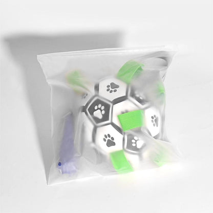 Multifunktionales interaktives Seil-Hundefußballspielzeug für draußen