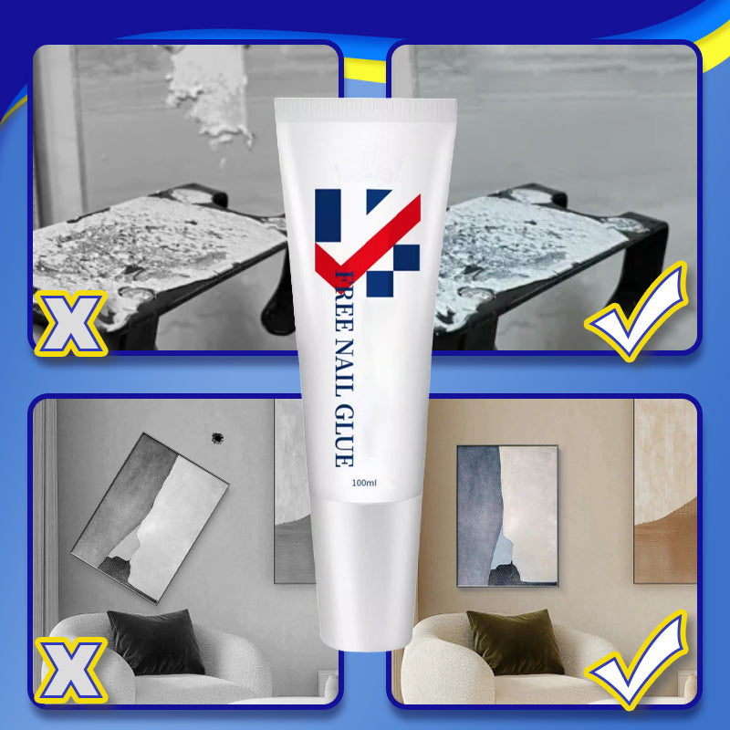 Leistungsstarker, schimmelresistenter, weißer Nagelfreier Kleber