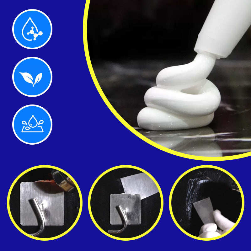 Leistungsstarker, schimmelresistenter, weißer Nagelfreier Kleber