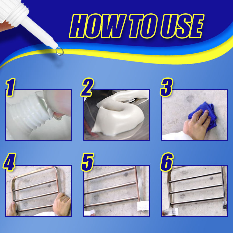 Leistungsstarker, schimmelresistenter, weißer Nagelfreier Kleber