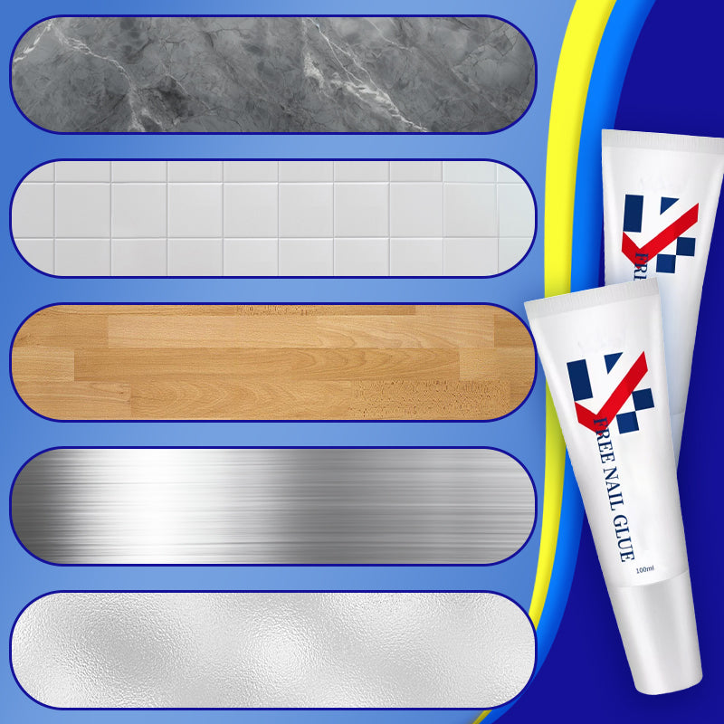 Leistungsstarker, schimmelresistenter, weißer Nagelfreier Kleber