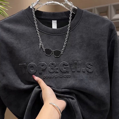 🔥2025 Heißer Verkauf✨🔥Lässiges Herren Sweatshirt mit Rundhalsausschnitt（50% OFF）