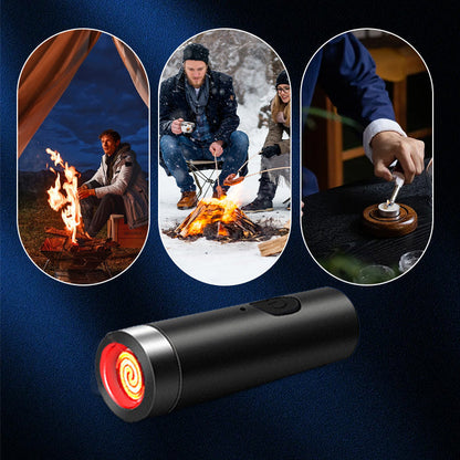 Flammenloses & winddichtes Coil-Feuerzeug mit Schlüsselring