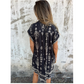 💕New Arrival Hot Sale 💕Loose Passform Bedrucktes Kurzarmkleid mit Taschen