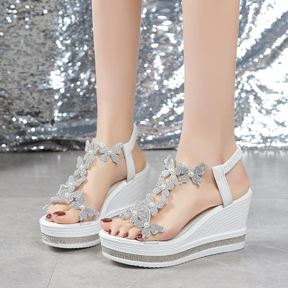 🩴✨2025 Neueste offene Schmetterlings-Pailletten-Sandalen