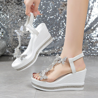 🩴✨2025 Neueste offene Schmetterlings-Pailletten-Sandalen