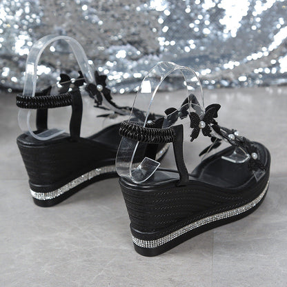 🩴✨2025 Neueste offene Schmetterlings-Pailletten-Sandalen