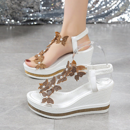 🩴✨2025 Neueste offene Schmetterlings-Pailletten-Sandalen